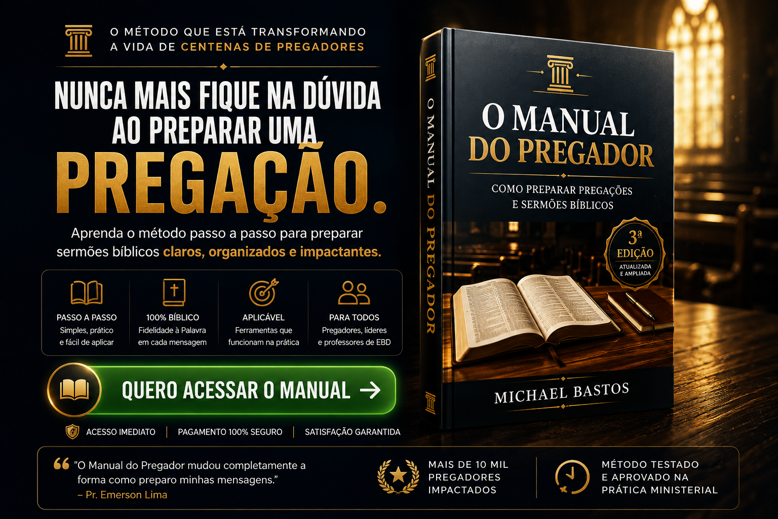 Conheça o Manual do Pregador